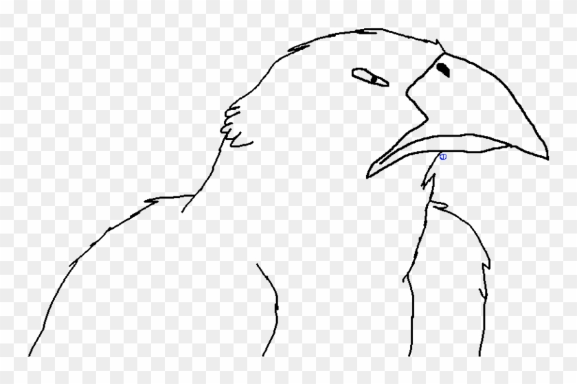 Golden Eagle Digital Outline By Shortwinger On Clipart - Outline Picture Of A Beak - Png Download