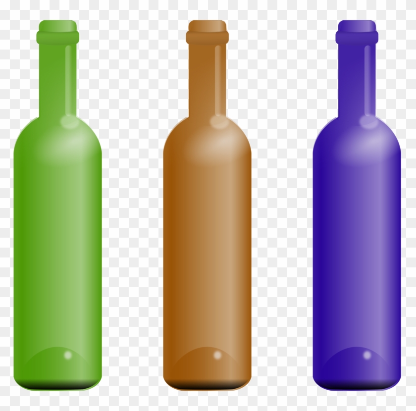 Glass Bottle Plastic Bottle - Bottle Plastic Clipart - Png Download #3872584