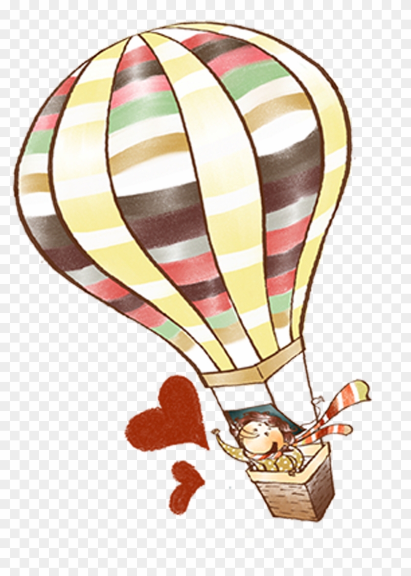 Balloon Drawing Cartoon - 热 气球 卡通 Clipart