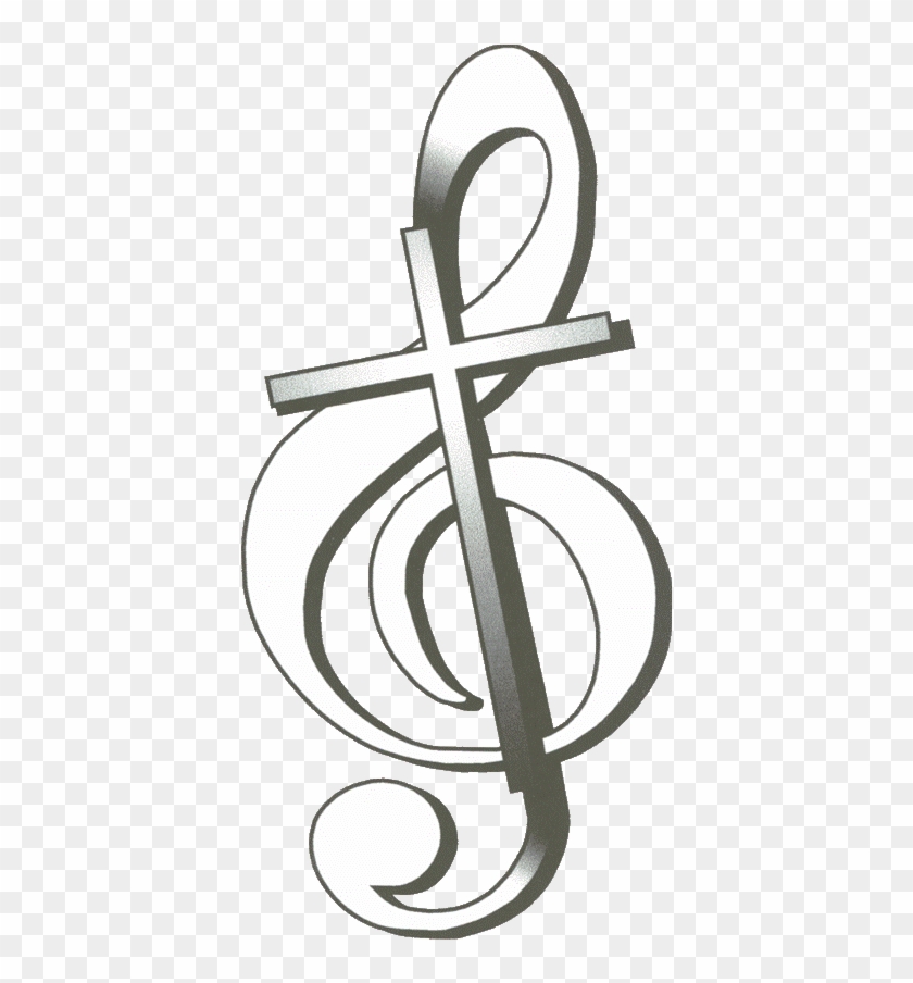 And Music Notes Png For Free Treble Clef And Cross Clipart