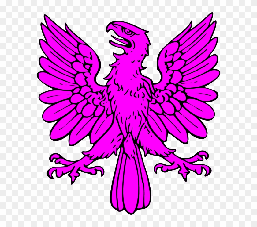 Yellow Eagle Outline - Eagle Coat Of Arms Symbol Clipart #3872899