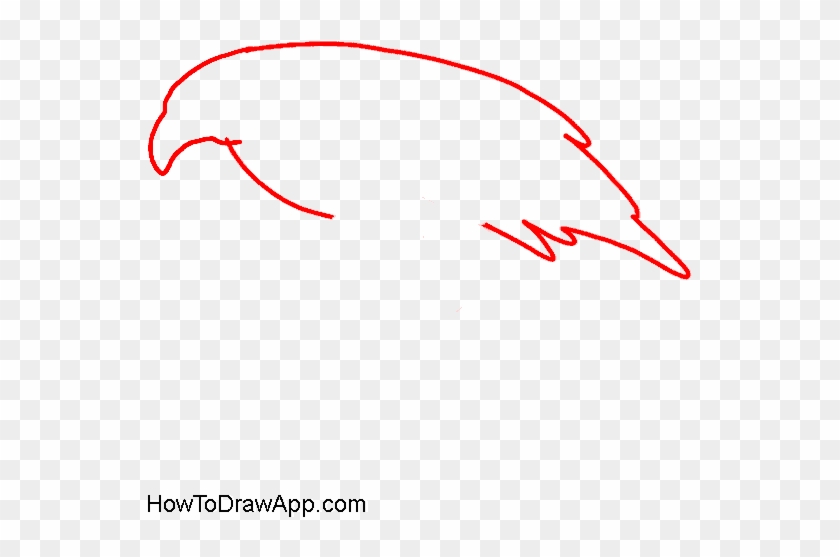 How To Draw An Eagle - Ok Google Как Нарисовать Орла Clipart #3872973