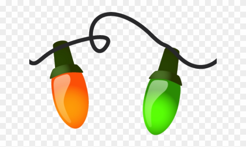 Free Christmas Lights Clipart - Christmas Lights On A String - Png Download #3873011
