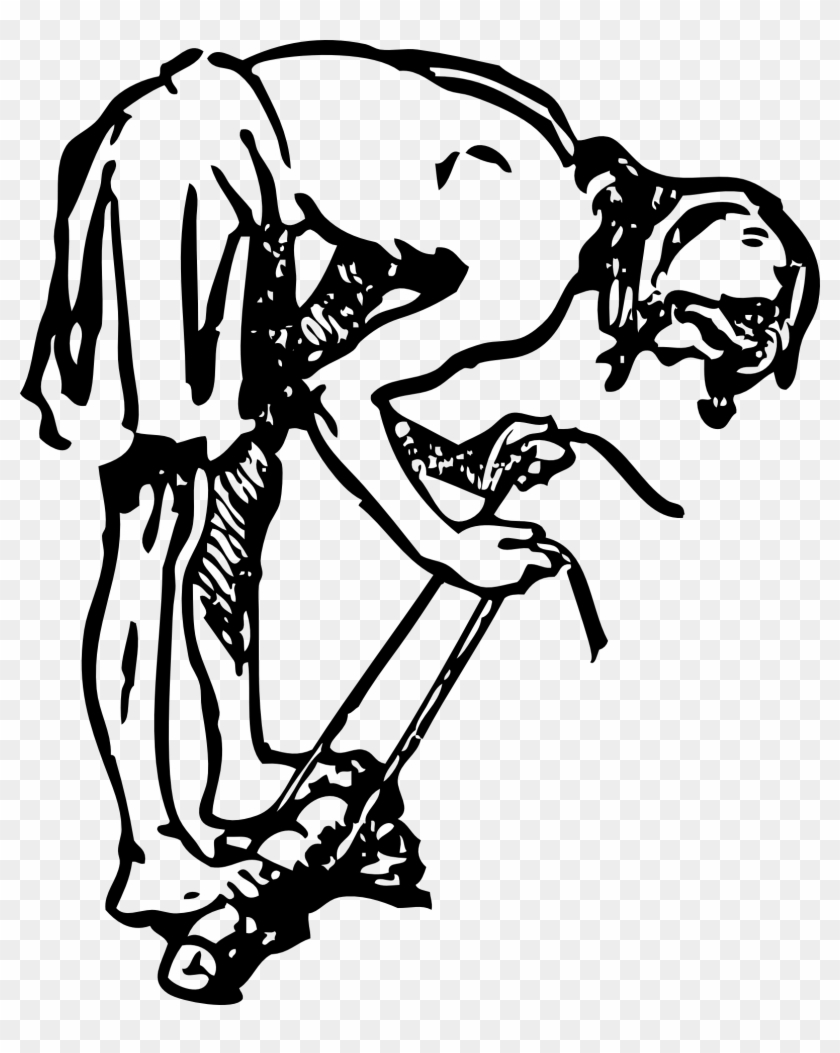 Drawing Of A Girl With A Rope In Her Hands - Vector Graphics Clipart