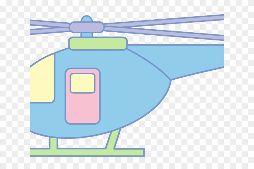 Helicopter Clipart Blue Helicopter - Png Download #3873073