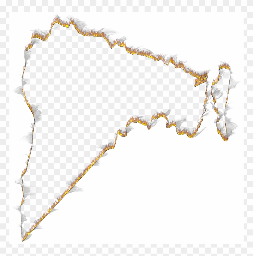 A Flame And Smoke Outline Map Of Nassau - Shadow Clipart #3873348