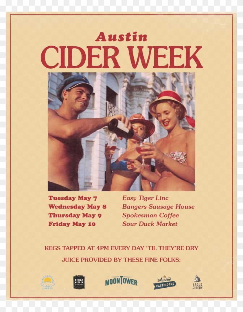 Austin Cider Week - Slim Aarons Cup Photography Clipart #3873674