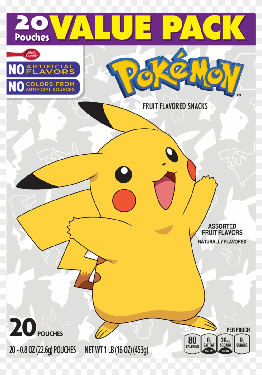 Betty Crocker Nintendo Pokémon Fruit Flavored Snacks - Pokemon Gummy Snacks Betty Crocker Clipart