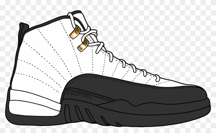 Air Jordan 12 “taxi” - Air Jordan 12 Cartoon Clipart #3874574