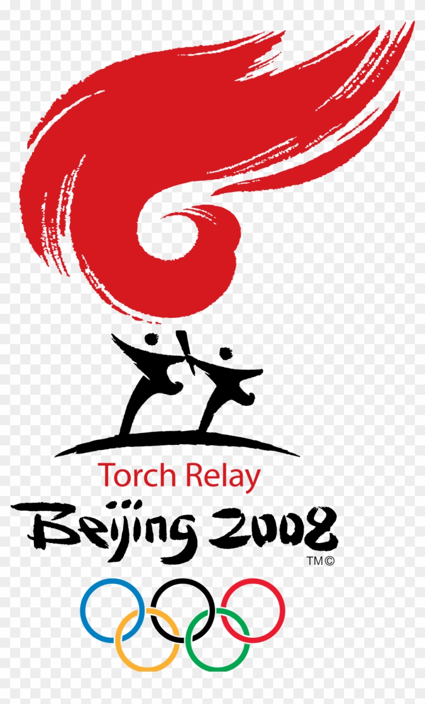Beijing 2008 Olympic Torch Relay Clipart #3874921