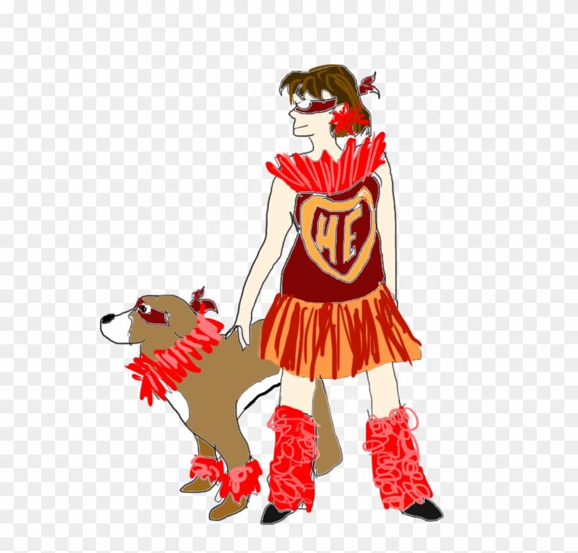 Elmo Super Hero Dog - Illustration Clipart #3875842