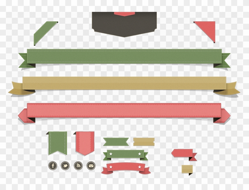 Alguns É Só Abrir Em Outra Aba Pra Pegar Um Tamanho - Ribbon Clipart