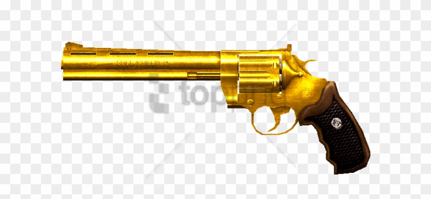 Free Png Gold Gun Png Png Image With Transparent Background - Ranged Weapon Clipart #3876181