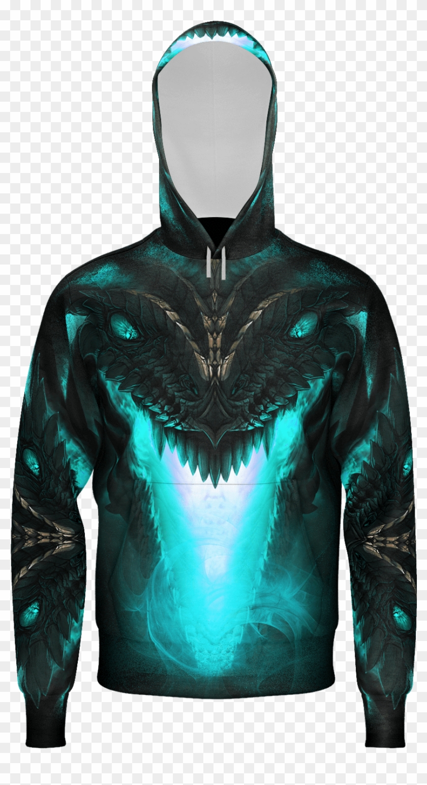 Piercing Dragon Eyes Hoodie - Hoodie Clipart #3876258