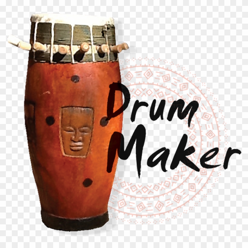 West African Drumming - - Calligraphy Clipart