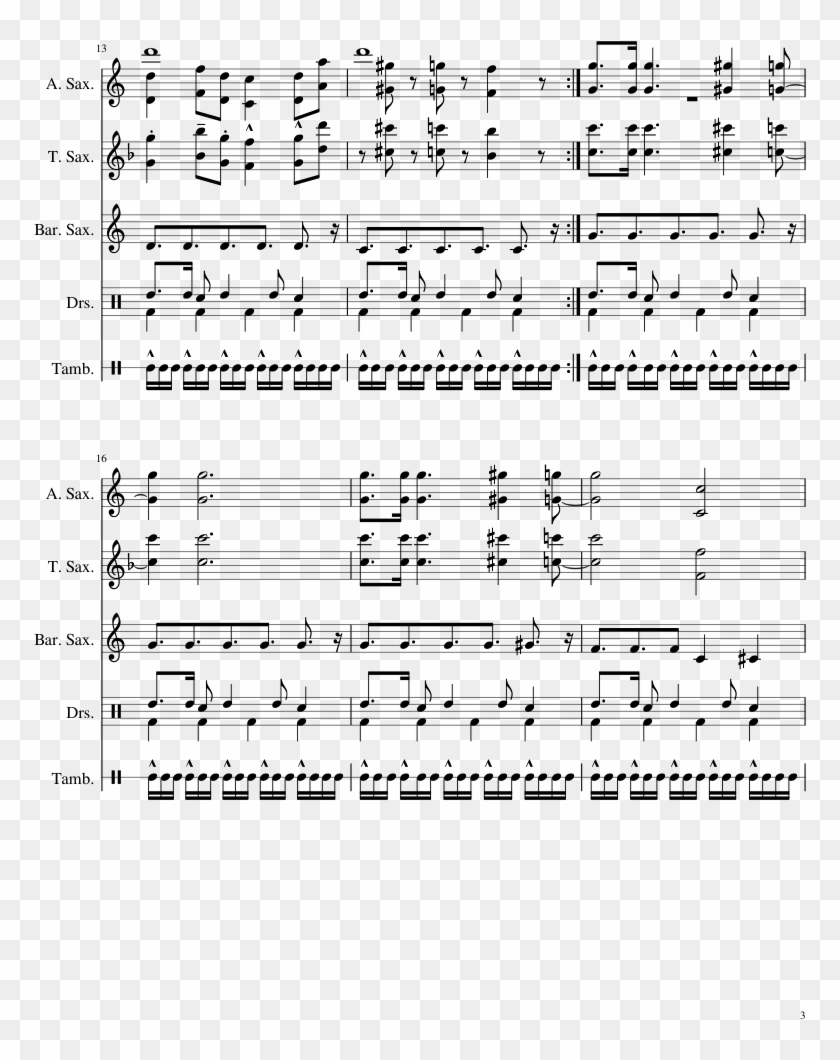 Jellyfish Jam Sheet Music Composed By By Spongebob - Spongebob Jellyfish Jam Sax Notes Clipart #3876295