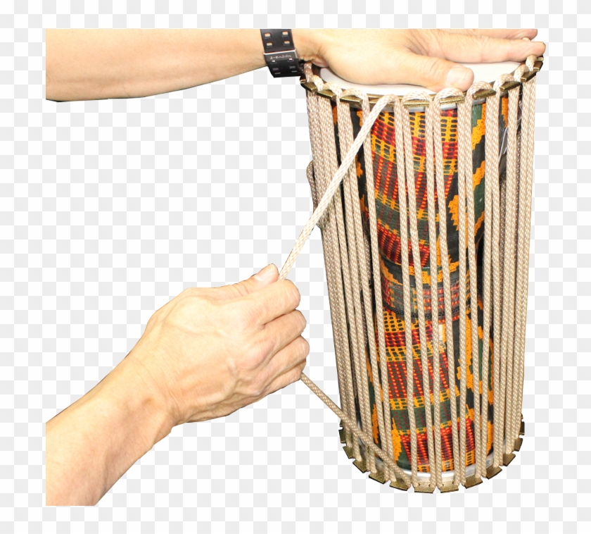 Light Tension Should Be Added To Tune Or Raise The - Hand Drum Clipart #3876420