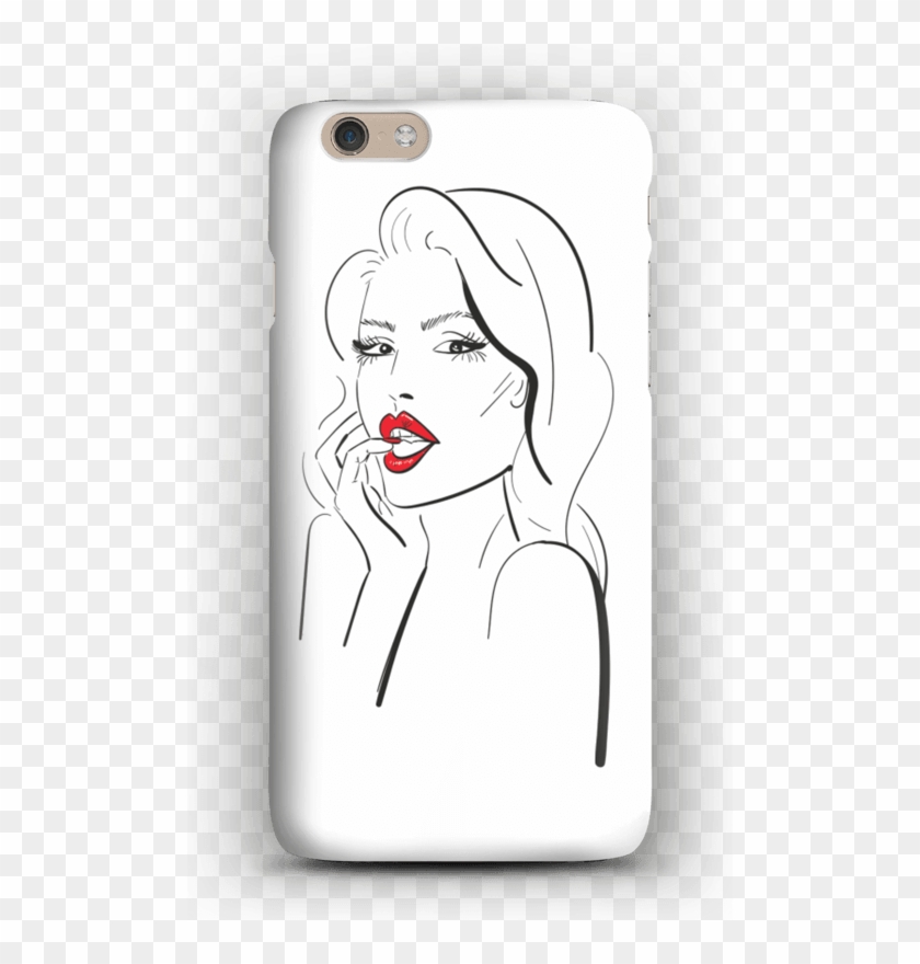 Red Lips Case Iphone - Mobile Phone Case Clipart #3877233