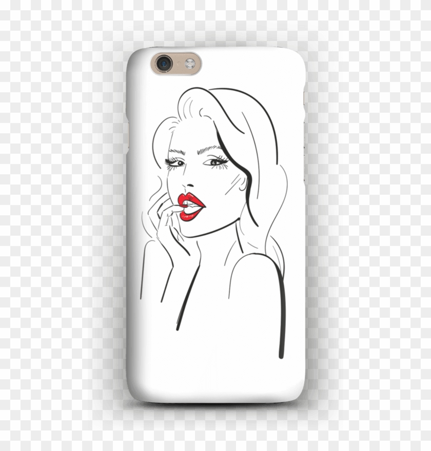 Red Lips Case Iphone - Mobile Phone Case Clipart