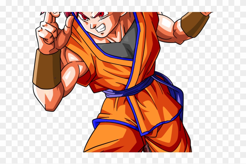Goku Clipart Super Saiyan God - Goku Super Saiyan God Png Transparent Png