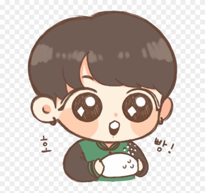 Jungkook Sticker - Jungkook Easy Bts Chibi Clipart #3877370