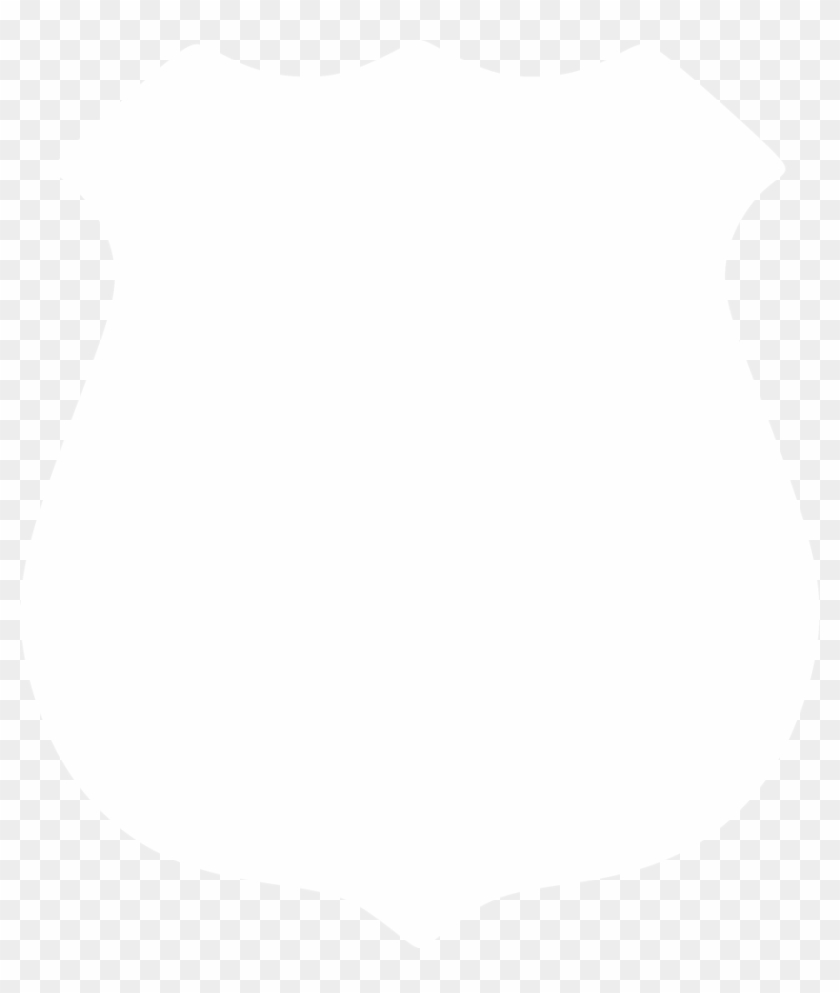 Police Badge Silhouette By Paperlightbox Clipart