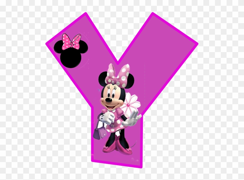 Minnie Free Alphabet In Purple - Minnie Mouse Alphabet Letters Y Clipart