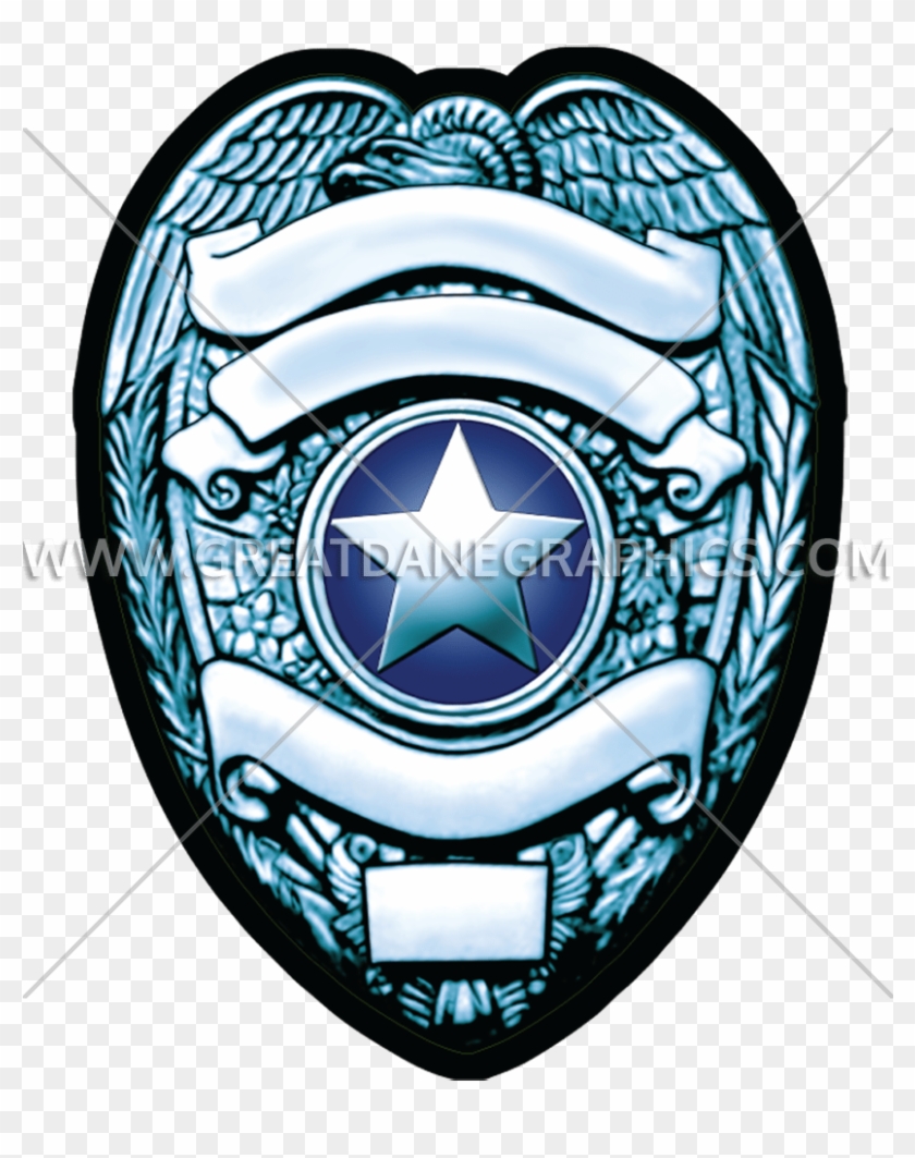 Badge Clip Silver - Blank Police Badges - Png Download #3877667