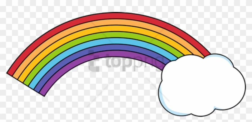 Free Png Rainbow Cloud Png Png Image With Transparent - Rainbow With Cloud Clipart #3877861