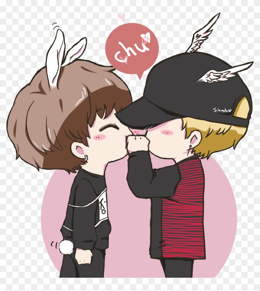 Ko E - Jikook - Cartoon Clipart