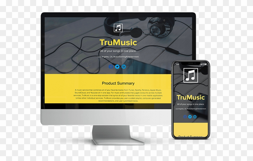 Trumusic One Pager - Music Clipart #3878089