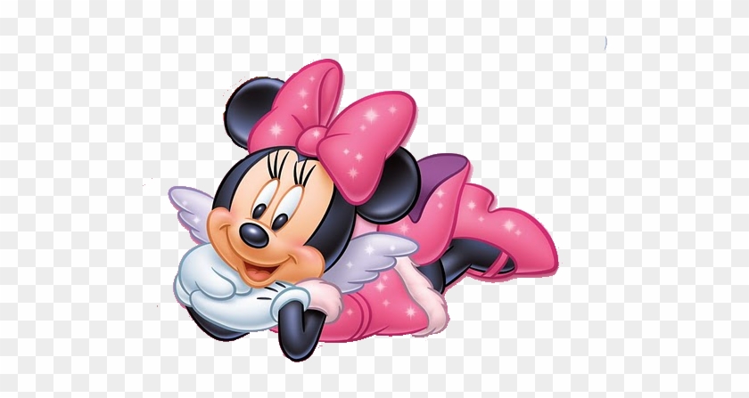 Minnie Mouse Laying Down Clipart #3878095