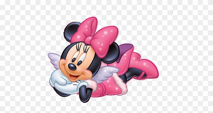 Minnie Mouse Laying Down Clipart Pikpng