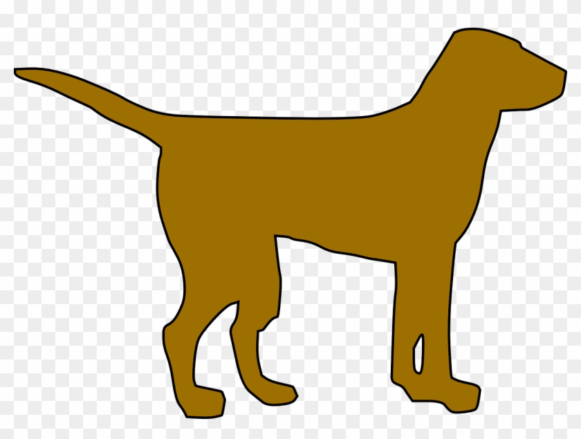 Dog Silhouette Pet Standing Png Image - Dog Black Clipart Transparent Png #3878258