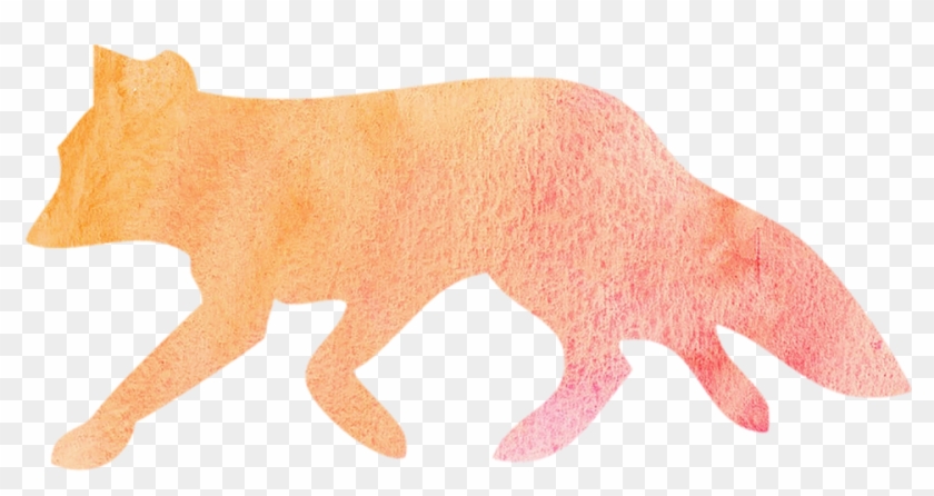 Watercolor Fox Animal Cute Wild Nature Wildlife - Watercolor Painting Clipart