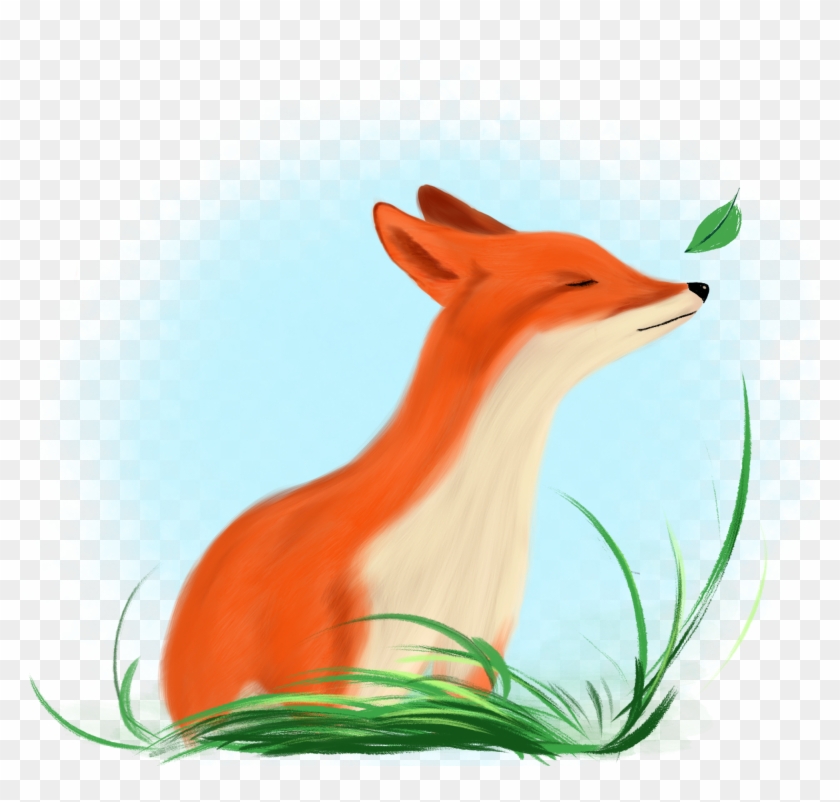 Fox Hand Drawn Realistic Fresh Png And Psd - Red Fox Clipart #3878544