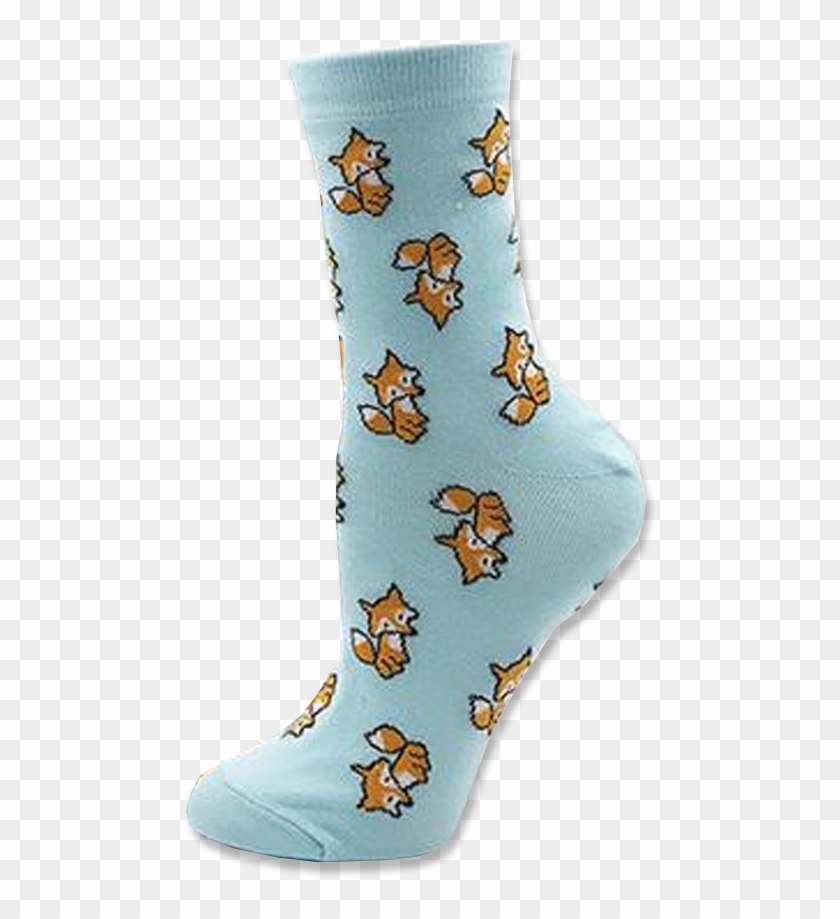 Cute Fox Socks - Sock Clipart #3878676