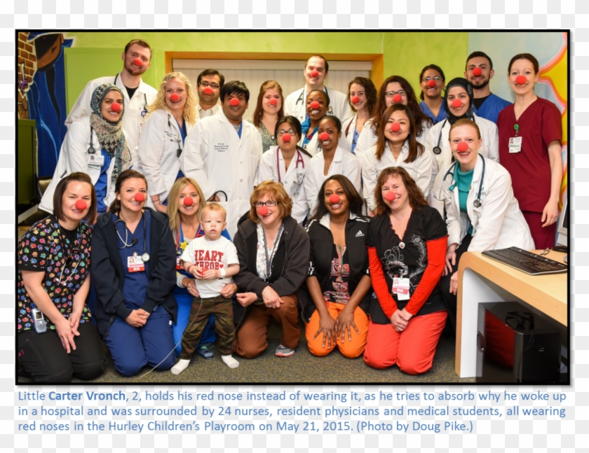 Red Nose Day In The Hurley Children's Playroom With - Social Group Clipart #3878730