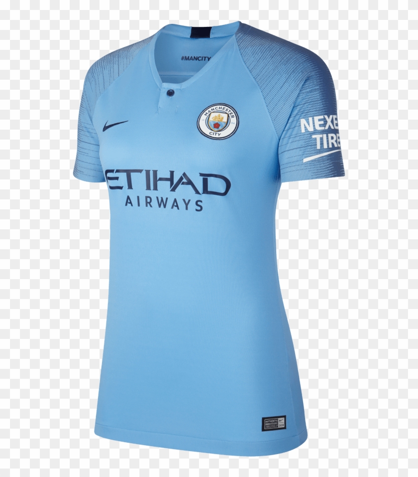 Manchester City 2018-19 Home Women's Soccer Jersey - M City Sanè 18 19 Clipart #3878758