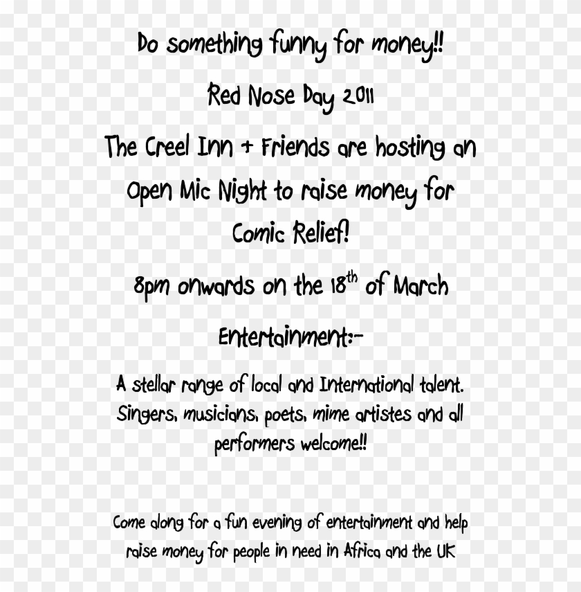 Red Nose Day At The Creel Inn - Type Of Contrast Agent Clipart #3879184