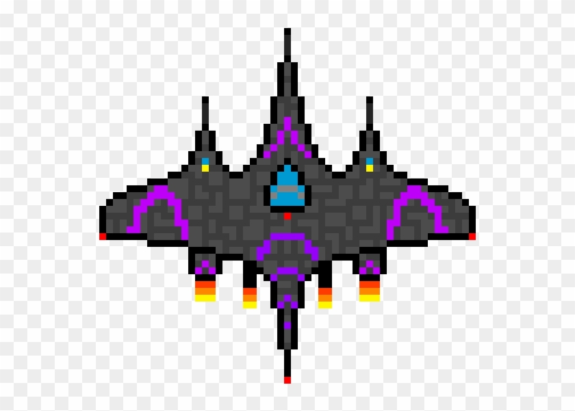 Spaceship - Starfish Pixel Art Clipart