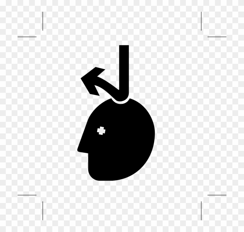 Head Protection Danger Falling Objects Sign Symbol - Caida De Objeto En La Cabeza Clipart
