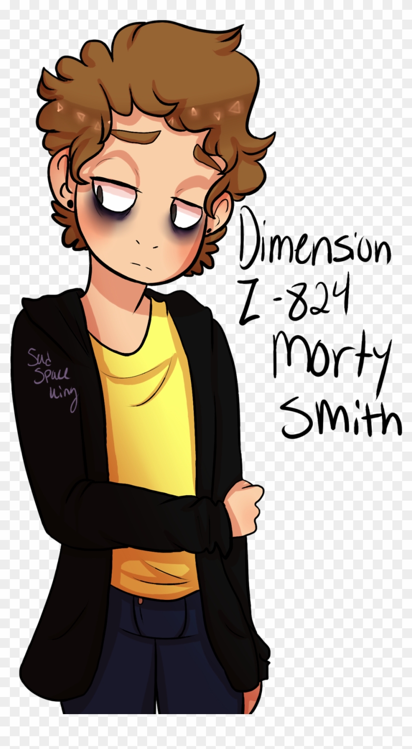 Sad Space King - Morty Smith Dimension 824 Clipart #3880104