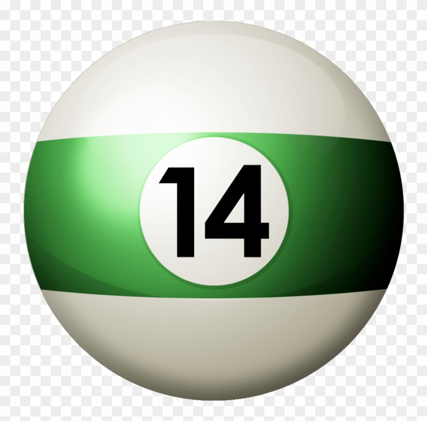 Without The Cue Ball You Can't Even Start - Green Pool Ball Png Clipart #3880186