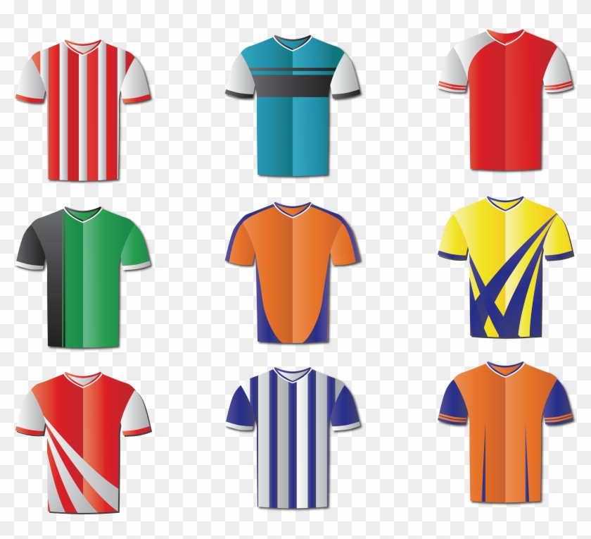 T Shirt Football Sportswear - Soccer Cartoon T Shirts Clipart #3880188