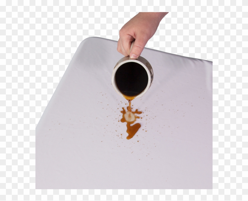 Stain-resistant Table Throw W/ Full Print Both Materials - Coffee Clipart
