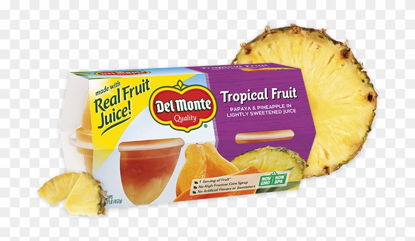 Tropical Fruit, Fruit Cup® Snacks - Del Monte Tropical Fruit Cups Clipart