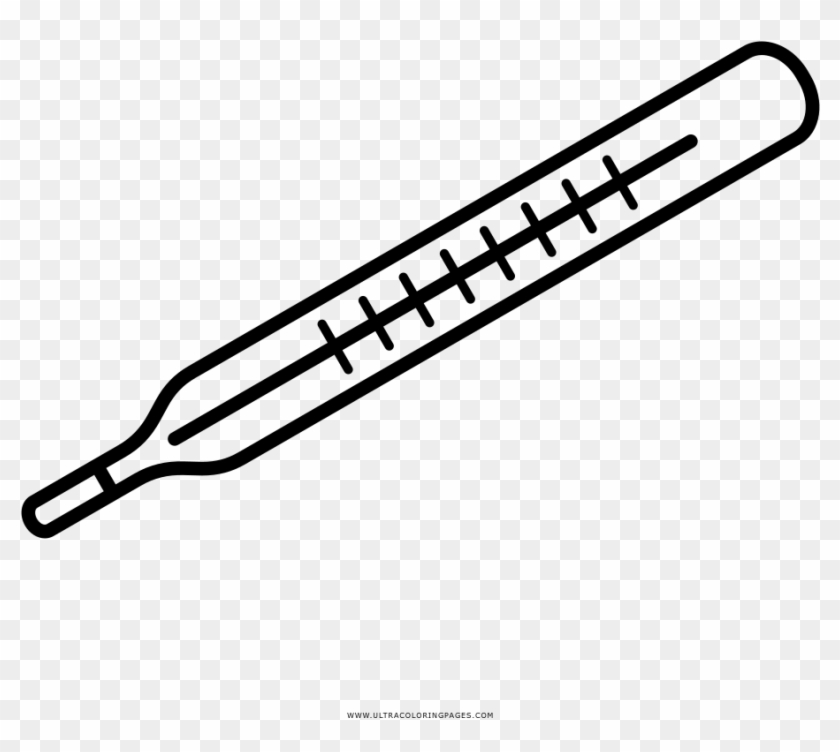 Thermometer Coloring Page - Parallel Clipart #3881711