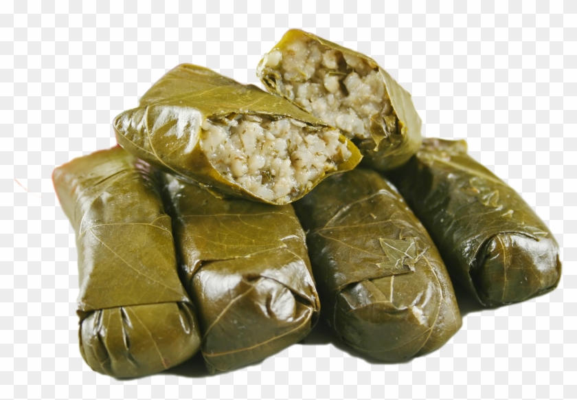 Grape Leaves Stuffed With Rice, Onions, And Tomatoes, - Greek Dolmades Clipart #3881837