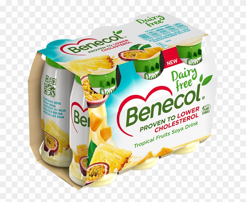 Tropical Fruits Soya Drink - Benecol Clipart #3881935